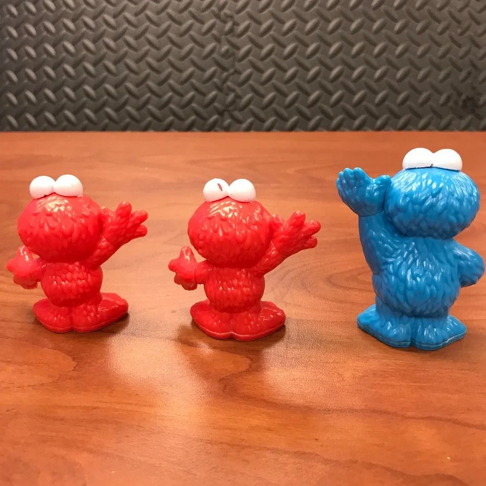 2 Hasbro 2013 Elmo and 1 Cookie‎ Monster cake toppers